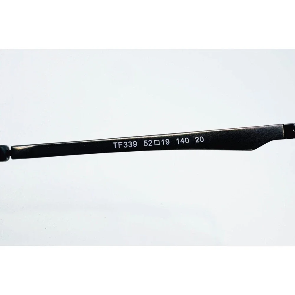 Turboflex Eyeglasses Mens Black TF3339 Full Rim Metal 52-19-140